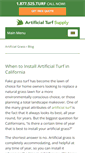 Mobile Screenshot of blog.artificialturfsupply.com